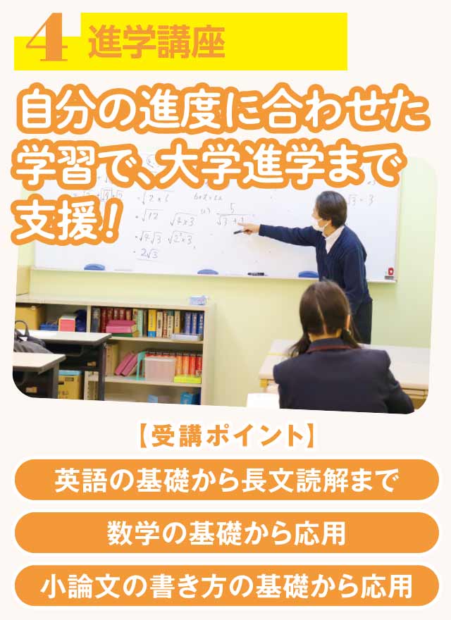 大学進学講座 | 通信制高校 東京 代々木高等学校 東京本部[公式]｜東京都渋谷区代々木